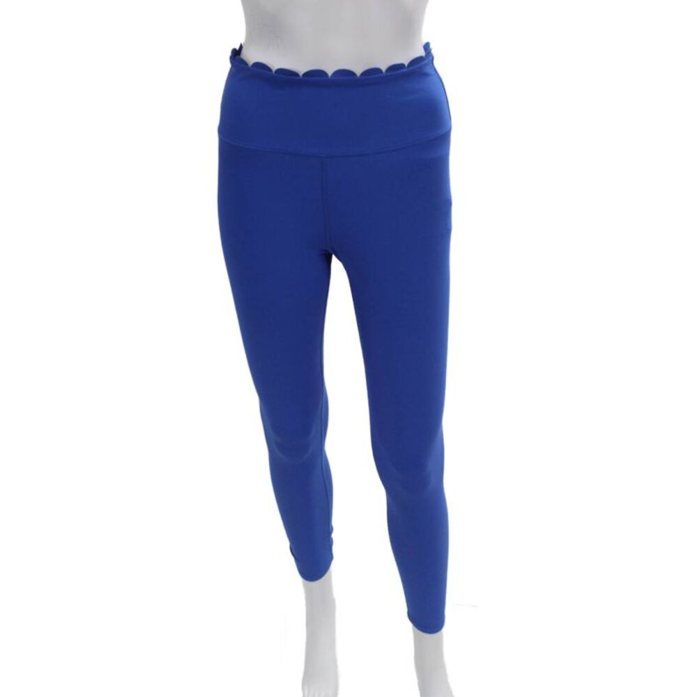 Aqua Womens Ankle Leggings Blue Polyester Spandex Size S